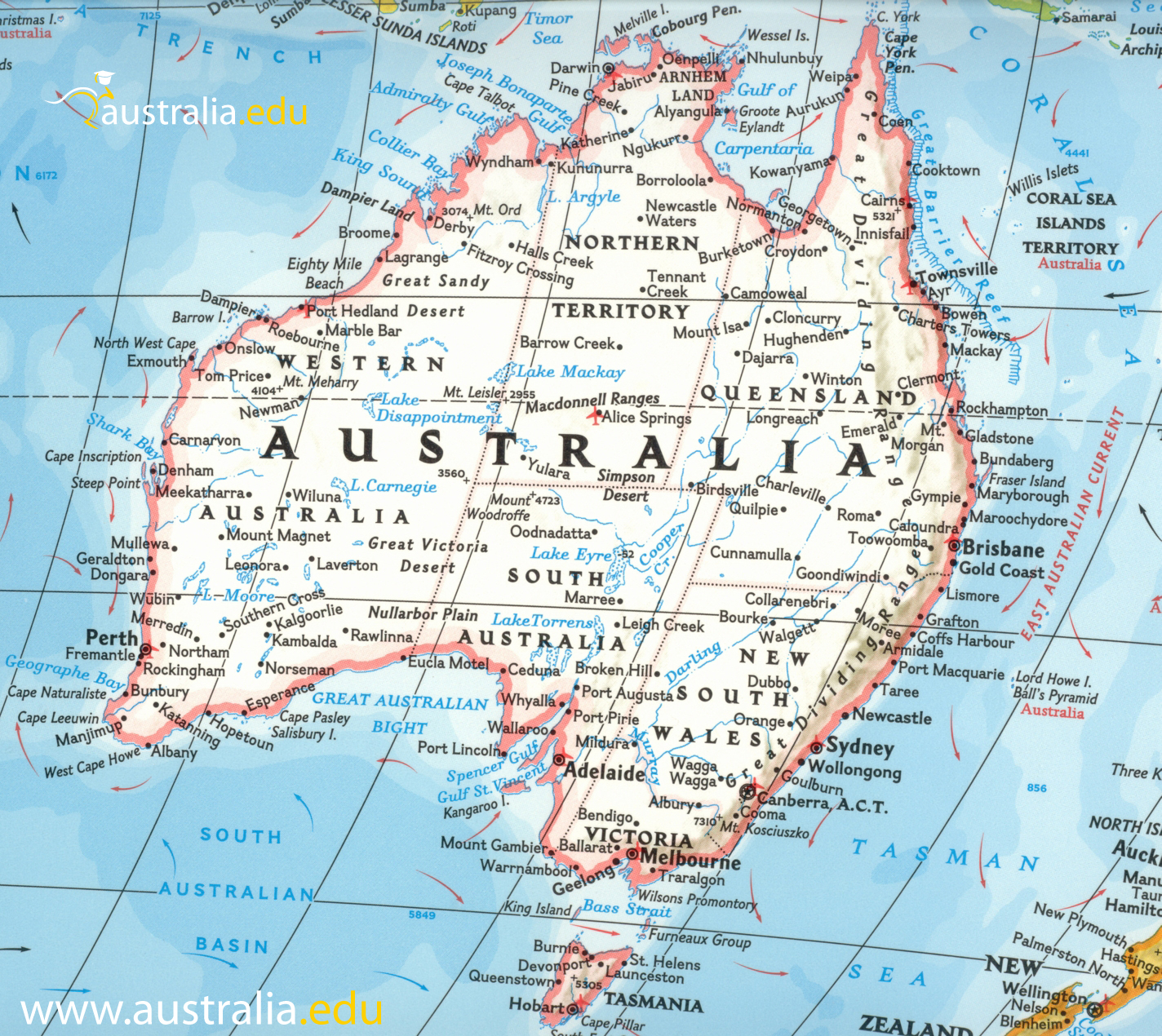 Detailed Political And Administrative Map Of Australi - vrogue.co